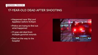 17-year-old dies after Monday night shooting, Milwaukee police say