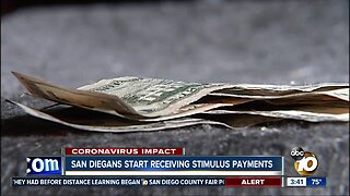 San Diegans start receiving stimulus payments