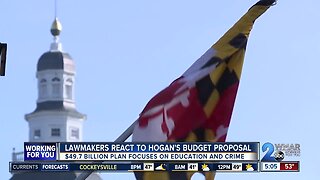 Lawmakers react to Hogan's budget proposal