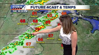 Possible showers Tuesday night