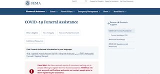 FEMA accepting COVID-19 funeral assistance applications