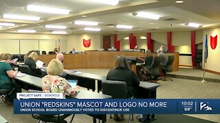 Union Public Schools unanimously votes to discontinue 'Redskins' mascot, logo