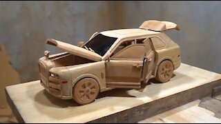 Wooden Art | Rolls Royce Car