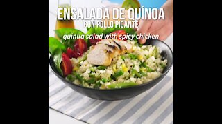 Quinoa Salad with Spicy Chicken