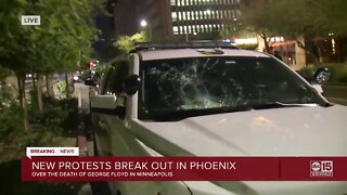 Peaceful protest turns violent in downtown Phoenix