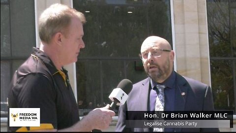Doorstop interview with Hon. Dr Brian Walker, Legalise Cannabis Party at WA Parliament
