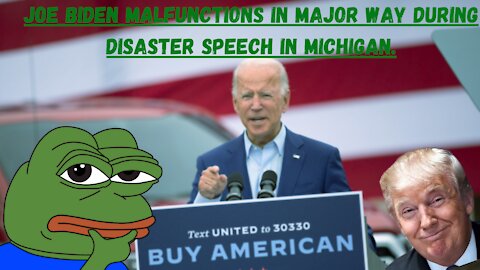 watch Joe Biden Malfunction in a Major Way During Disaster Speech in Michigan