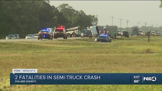 Fatal semi-truck crash in Collier County