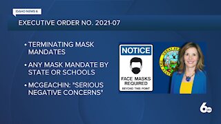 McGeachin signs executive order banning mask mandates
