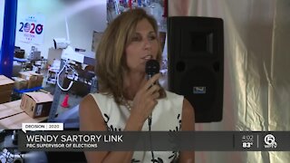 Palm Beach County Supervisor of Elections holds news conference about early voting, mail-in ballots