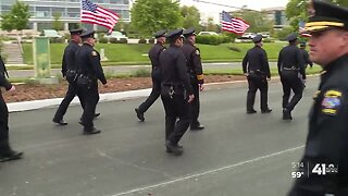 Community shows support at Officer Mosher's funeral procession