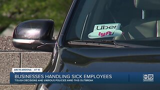 Businesses handling sick employees