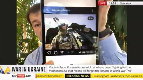 Televize Sky News utnula ruského zástupce v OSN, protože ukázal smazanou fotku z webu Zelenského!