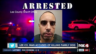 Lee County man accused of killing family dog