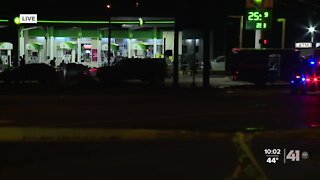 KCPD officer injured, suspect killed during gunfire exchange at gas station