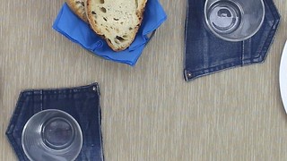 How to Upcycle Old Jeans Into Beautiful Drink Coasters - DIYnCrafts.com
