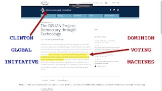 Dominion Voting Machines - Clinton Global Initiative - Election Fraud