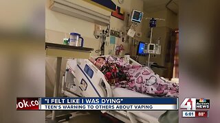 Teen's warning to others about vaping