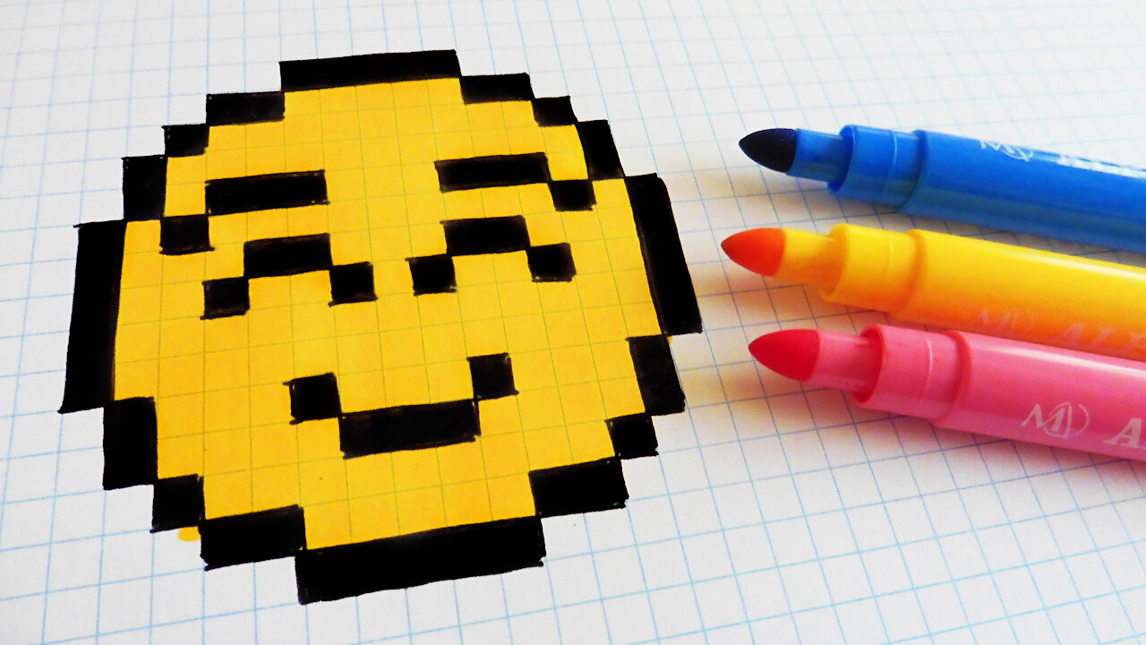 how to Draw Kawaii emoji - Hello Pixel Art by Garbi KW 11