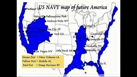 Navy's Map of the New America after the Pole Shift!