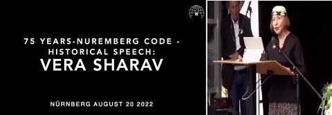 Vera Sharav - Holocaust Survivor: "emergency" 2020 like emergency 1933) 75 Years-Nuremberg: