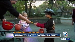 Halloween costume and candy safety