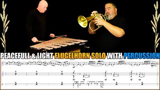NEW FLUGELHORN SOLO with PERCUSSION "Holy Manna" by Drew Fennell. Sheet Music Play Along!