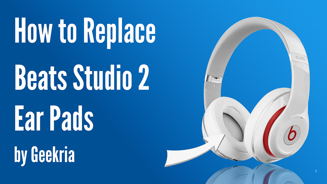 How to Replace Beats Studio 2 Headphones Ear Pads / Cushions | Geekria