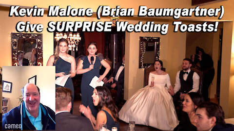 Kevin Malone (Brian Baumgartner) from "The Office" gives SURPRISE Wedding Toast!