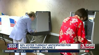 60% voter turnout expected for Iowa primary