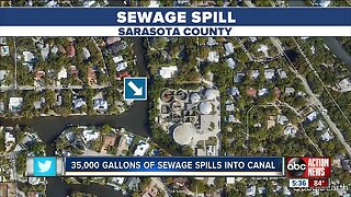 36K gallons of raw sewage spills into Siesta Key canal, health department issues advisory