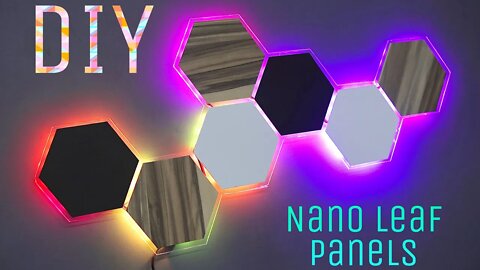 How i Made Nano Leaf Panel Lights at Home under $30