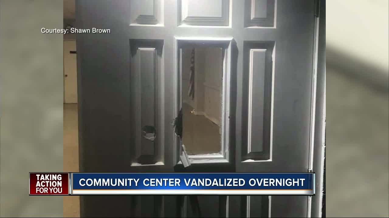 Gandy Civic Center vandalized