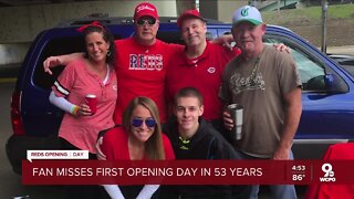 Pandemic forces Cincinnati Reds fan to miss first Opening Day in 53 years