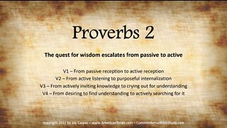 The Escalating Quest for Wisdom in Proverbs 2:1-8