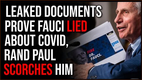 Project Veritas Documents PROVE Fauci Lied About Covid, Rand Paul SCORCHES Him In Hearing