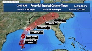Claudette could form just before making landfall
