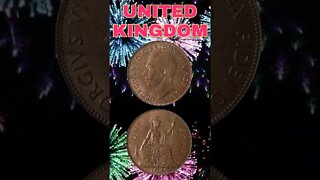 United kingdom 1 penny 1949.#shorts #coinnotesz