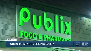 Publix to begin closing at 8 p.m. amid coronavirus concerns