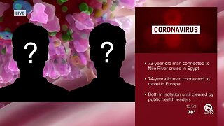 11AM UPDATE: 2 coronavirus cases in Palm Beach County