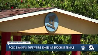 Riviera Beach woman threw 'fire bombs' at Palm Beach County Buddhist temple, authorities say