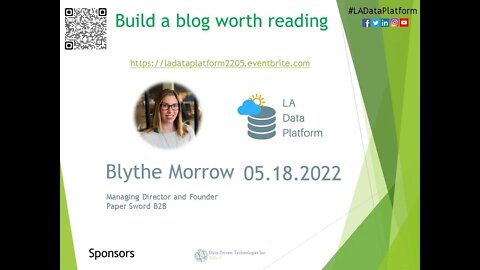 MAY 2022 - Build a blog worth reading by Blythe Morrow (@BlytheMorrow)