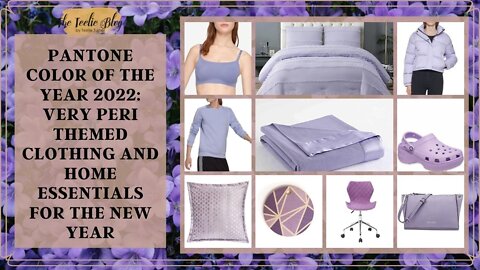 The Teelie Blog | Pantone Color of the Year 2022: Very Peri Themed Clothing and Home Essentials