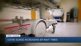 Surge in COVID patients cause long wait times for Oklahoma ERs