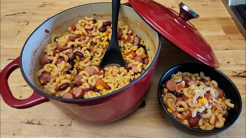 Hoover Stew – Hotdog Stew – Cheap Meal for Hard Times – Depression Recipe – The Hillbilly Kitchen