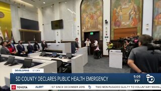 SD County declares public health emergency