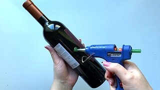 DIY Wine bottle decor | Glass bottle decor idea