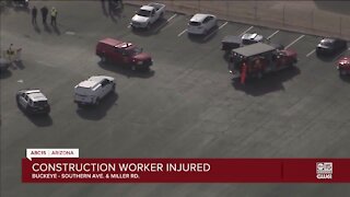 Worker injured after manufactured home collapsed on him