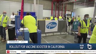 Rollout for vaccine booster in CA