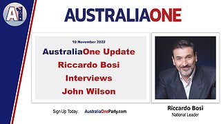 AustraliaOne Party - Riccardo Bosi Interviews John Wilson